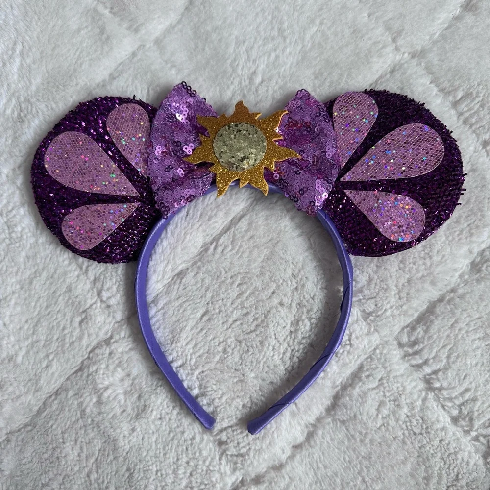 Handmade | Disney | Rapunzel Tangled Minnie Mouse Ear Headband